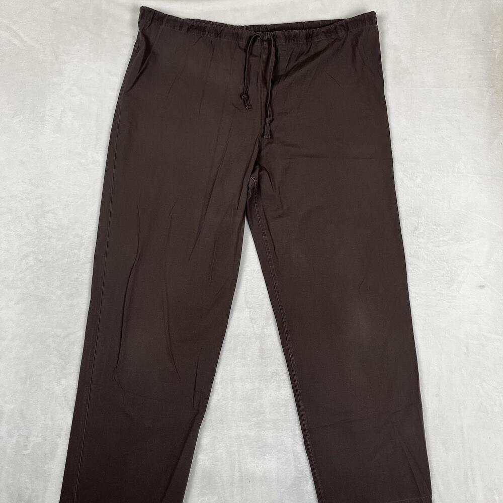 Dickies Scrubs Mens Large Brown Relaxed Fit Elastic Waist Workwear